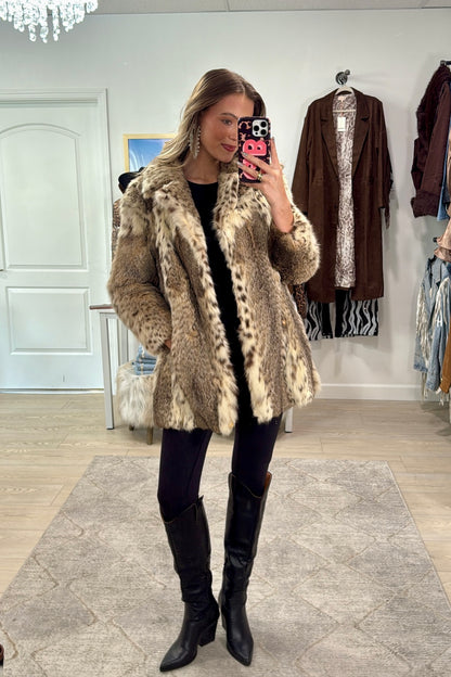 #GB1 Vintage Lynx Fur Jacket