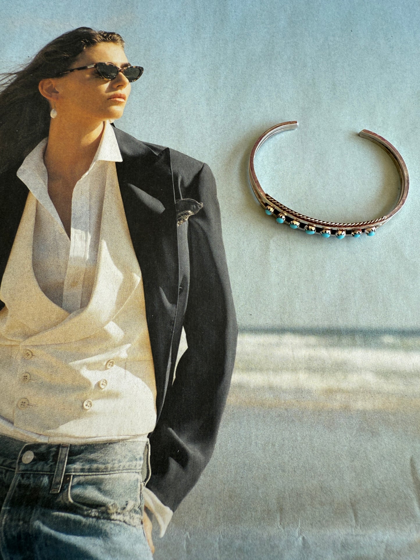 NEW!! "Montana" Kingman Turquoise Cuff Bracelet