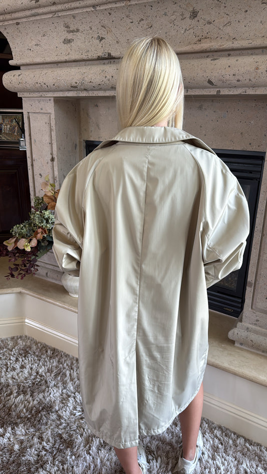 NEW!! Vintage Yves Saint Laurent Rain Coat Size Large