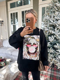 AS SEEN ON WHITNEY RIFE!! "Bubblegum Icon" Oversized Sweatshirt size S-XL