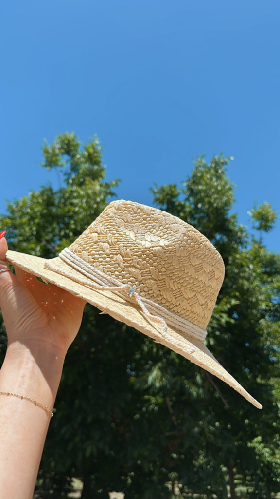 NEW!! "Life's a Breeze" Straw Hat in Light Natural