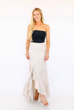 NEW!! “I’m In Linen” Maxi Skirt in Beige