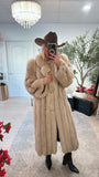 #1 Vintage Silver Fox Coat - Size S/M