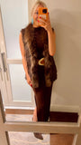 NEW!! Fox and Coney Recycled, Vintage Fur Vest in 3 Colors