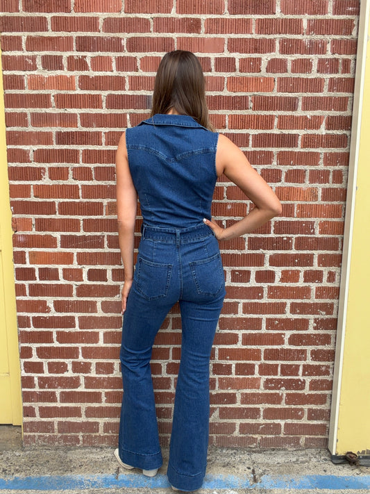 NEW!! "Saddle Up" Denim Jumpsuit