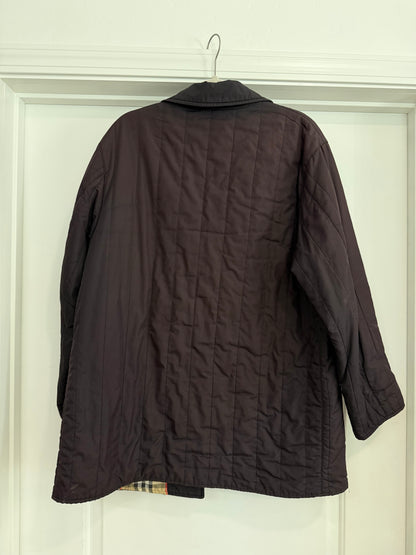 NEW!! Vintage Burberry Quilted Jacket Size L/XL