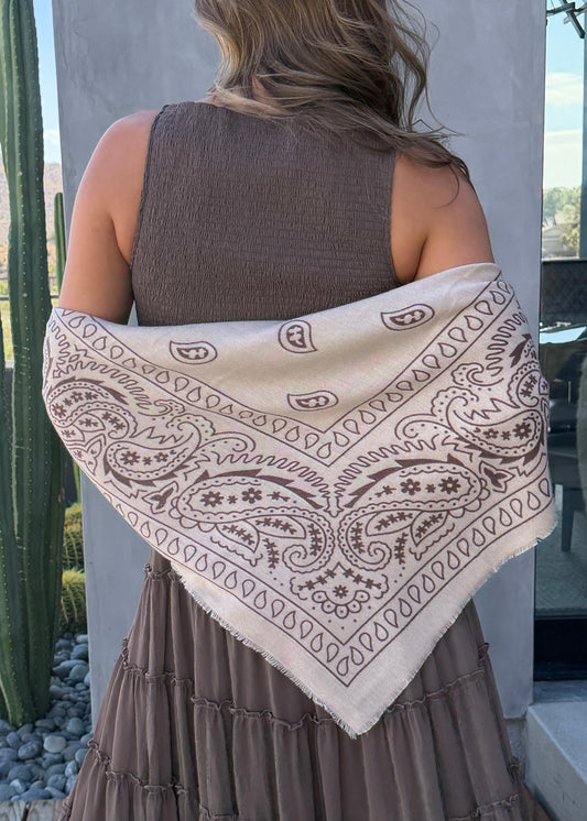 Oversized Bandana Scarf in 4 Colors