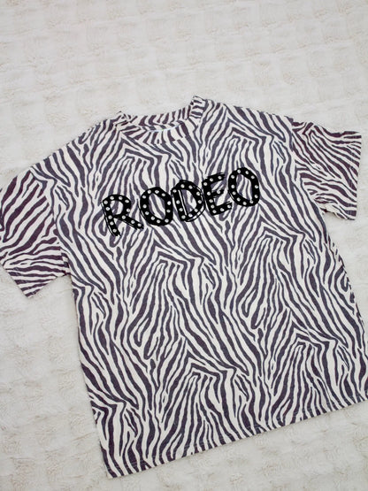 Rodeo Zebra Embellished Tee