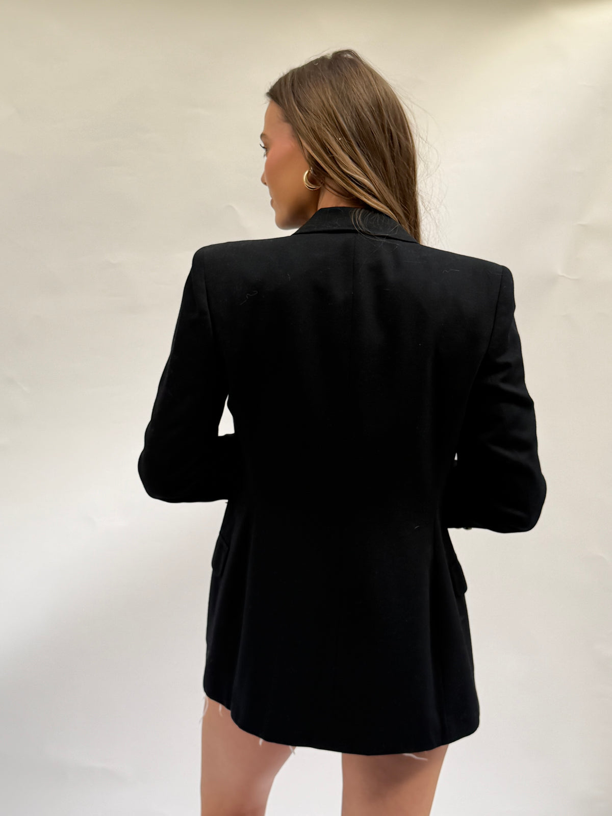 NEW!! Vintage Ralph Lauren Black Crest Wool Blazer Size 12