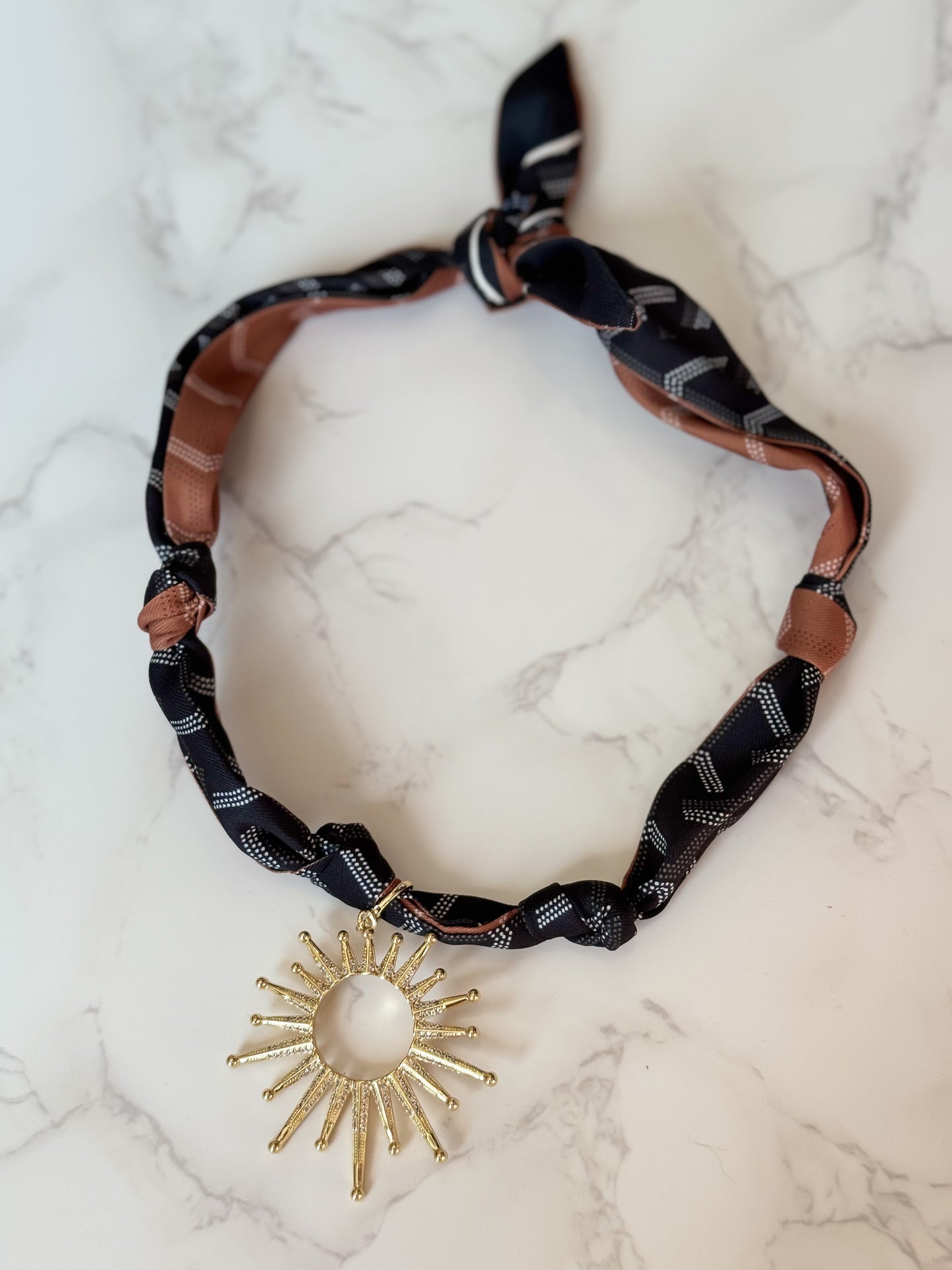 FINAL SALE!! Starburst Scarf Necklace in 2 Colors