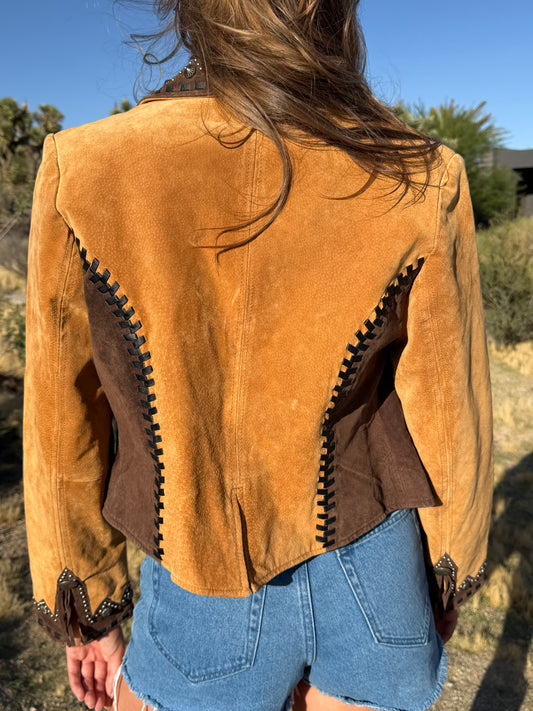 Vintage Scully Suede Cropped Jacket Size Large