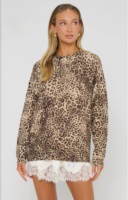 The Feel Good Sweater - Leopard Mod Knit