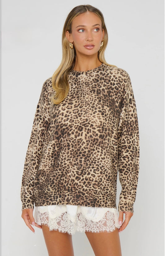 The Feel Good Sweater - Leopard Mod Knit