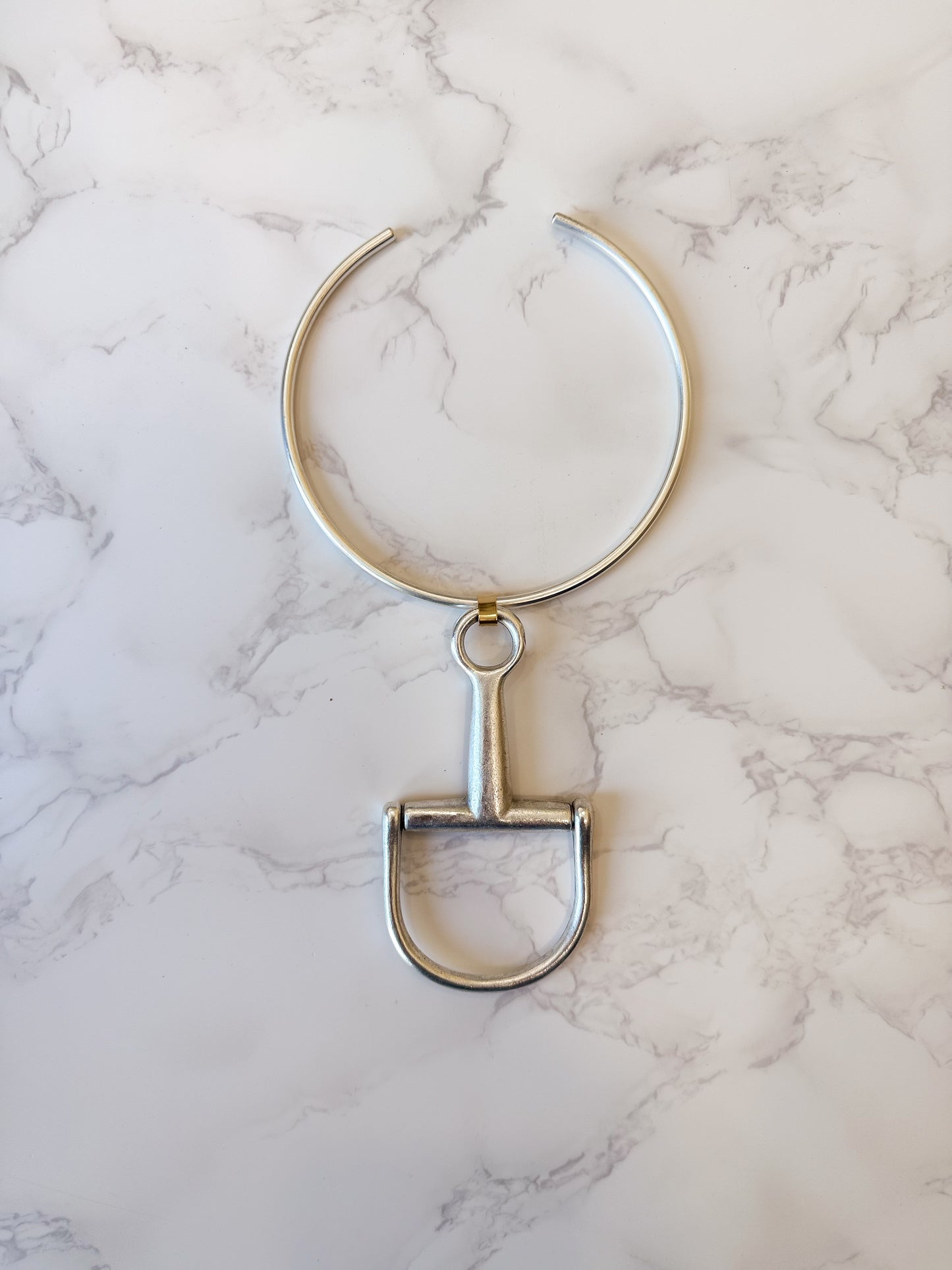 NEW!! Horsebit Necklace in Silver