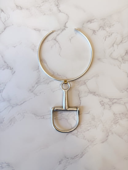 NEW!! Horsebit Necklace in Silver