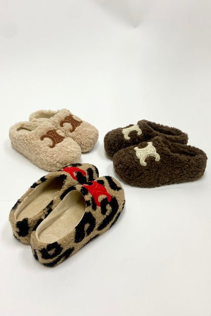 FINAL SALE!! Sasha Platform Slippers in Brown
