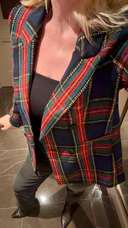 FINAL SALE!! "Park Avenue" Plaid Blazer