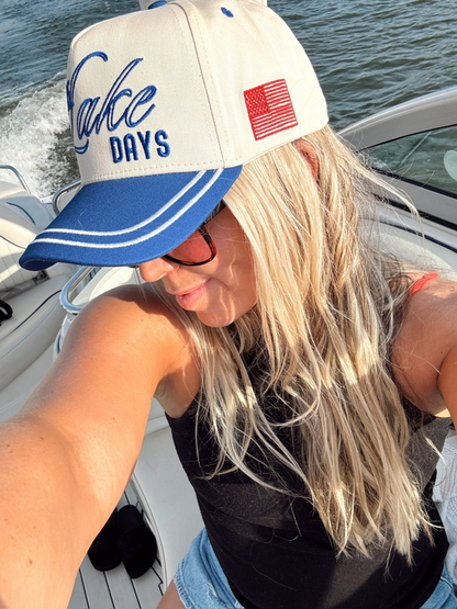 More Lake Days Embroidered Trucker Hat