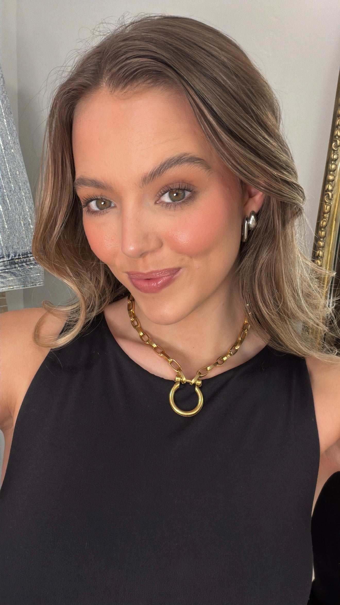 NEW!! Equestrian Necklace in Gold