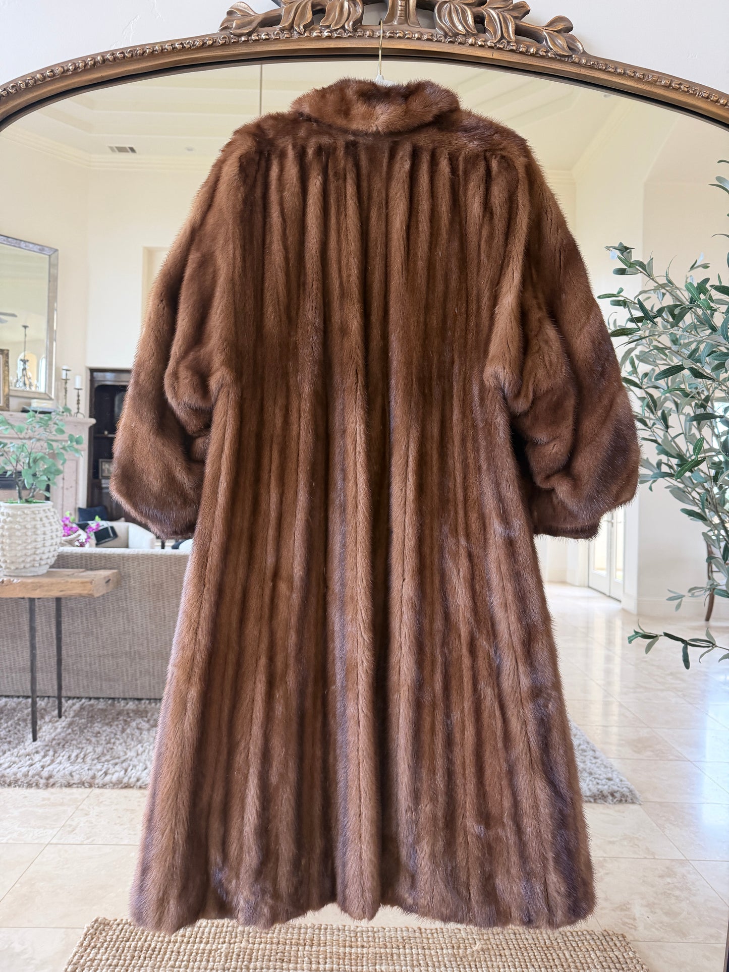 #46 Vintage Demi Buff Mink Fur Coat Size M/L