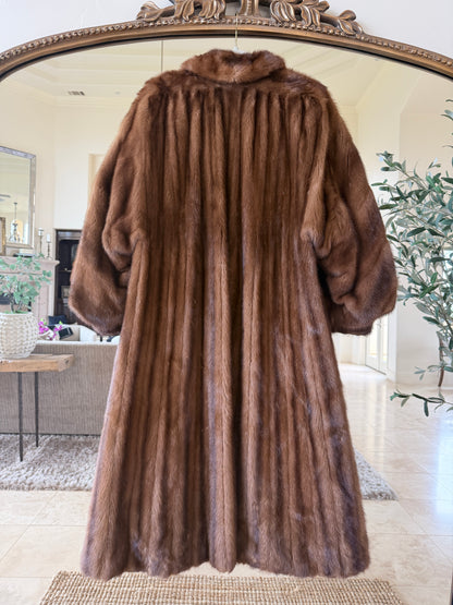#46 Vintage Demi Buff Mink Fur Coat Size M/L