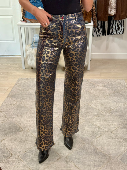 NEW!! The Stunner Leopard Shine Jean