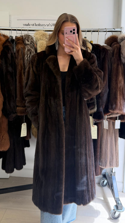 #42 Vintage Demi Buff Mink Coat Size Medium