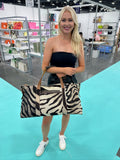 EXCLUSIVE!! Zebra Cowhide Duffel Bag