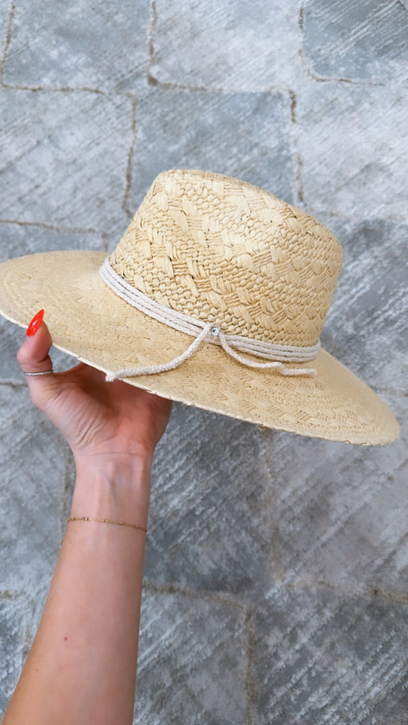 NEW!! "Life's a Breeze" Straw Hat in Light Natural