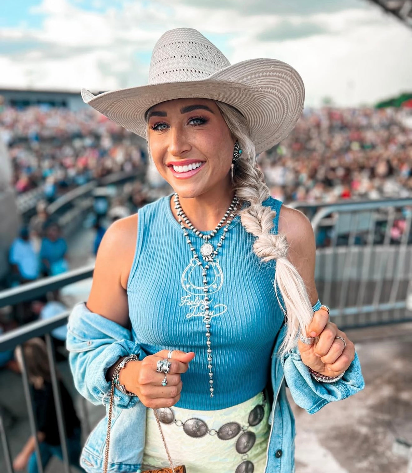 FINAL SALE!! Feeling Lucky Embroidered Tank