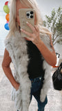 NEW!! Fox and Coney Recycled, Vintage Fur Vest in 3 Colors