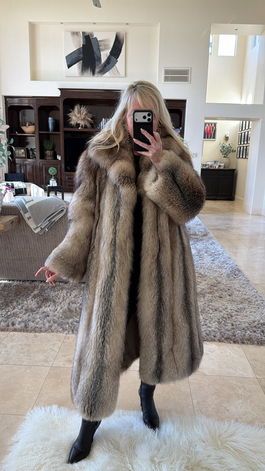FUR OF THE DAY!! #103 Vintage Fox Full Length Coat