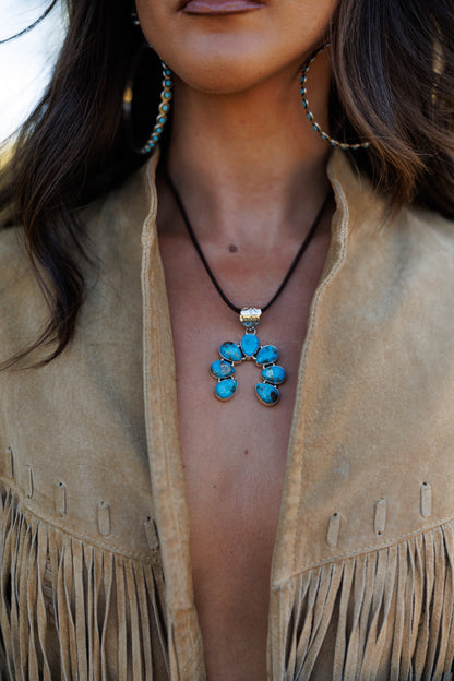 The “Mesa" Kingman Turquoise Pendant Necklace