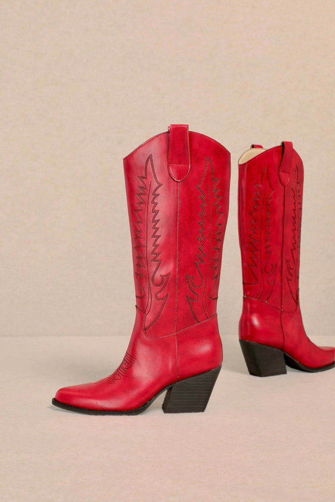 AS SEEN ON BRITT HORTON!! The “Olivia” Boot in Red