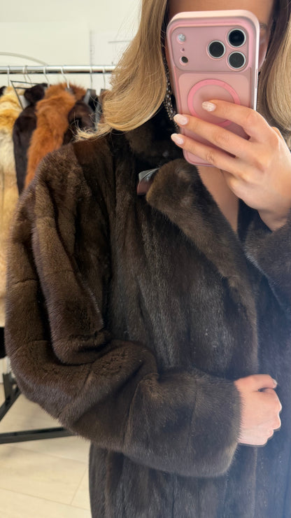 #42 Vintage Demi Buff Mink Coat Size Medium