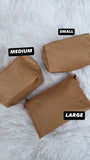 NEW!! Icon Makeup Bag in Tan