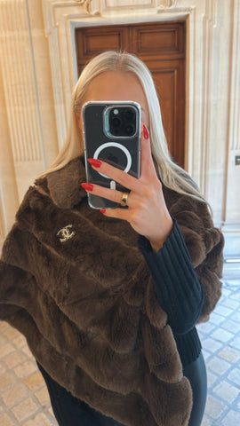 NEW!! Ritz Faux Fur Wrap in Brown