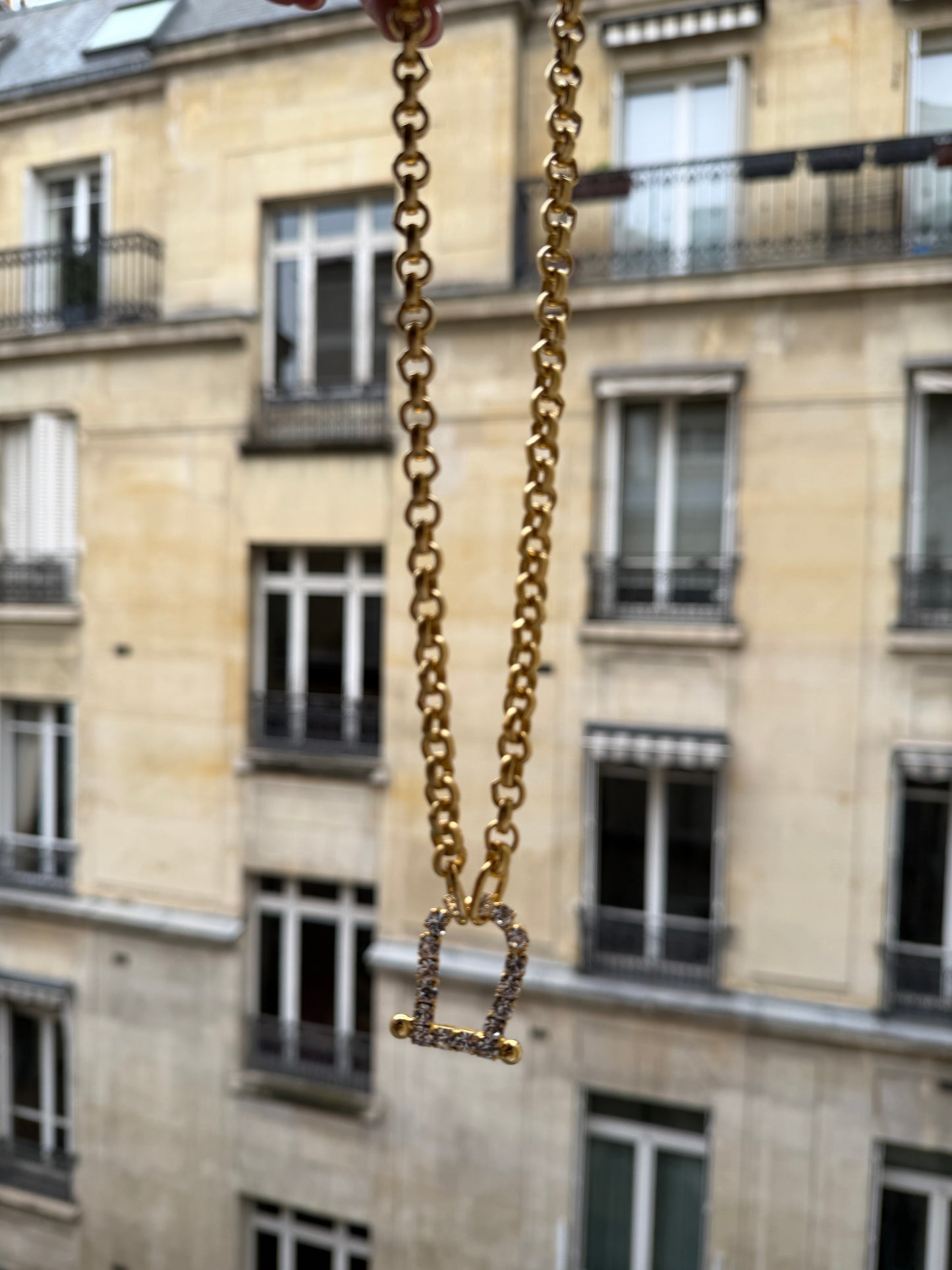 NEW!! Horsebit and Rhinestone Necklace