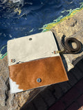 NEW!! Cowhide Brindle Clutch