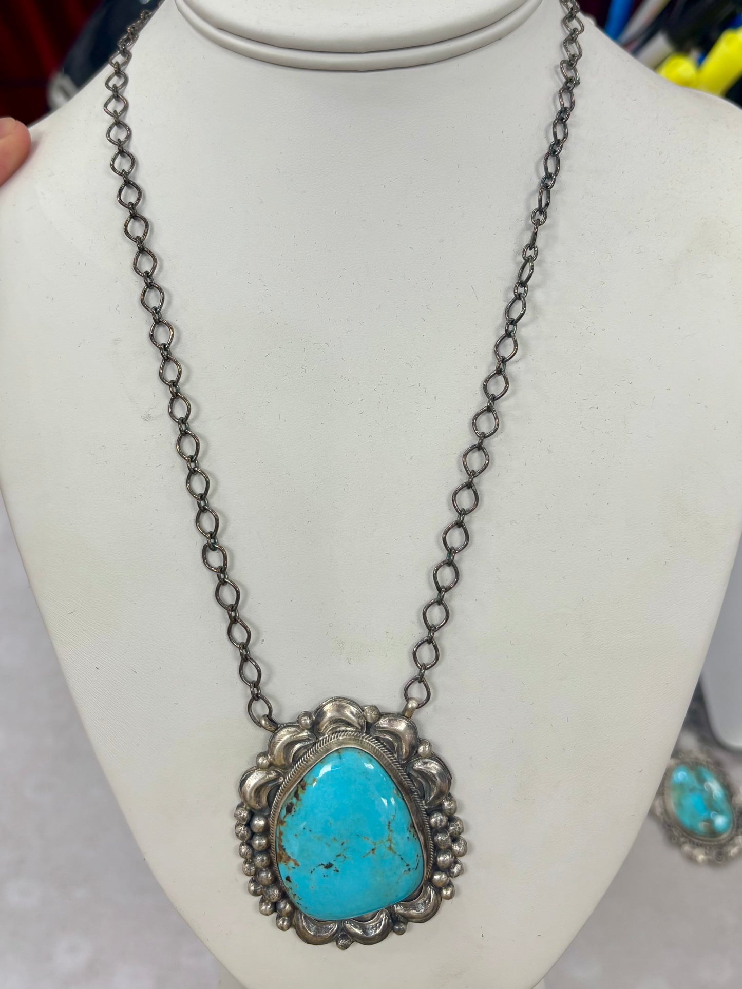 The “Dandelion" Kingman Turquoise and Sterling Silver Necklace