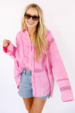 NEW!! Kendra Button Down in Pink