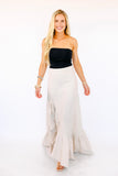 NEW!! “I’m In Linen” Maxi Skirt in Beige