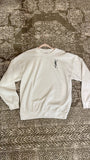 PRE ORDER!! Icon Embroidered Vintage Oversized Sweatshirt in White