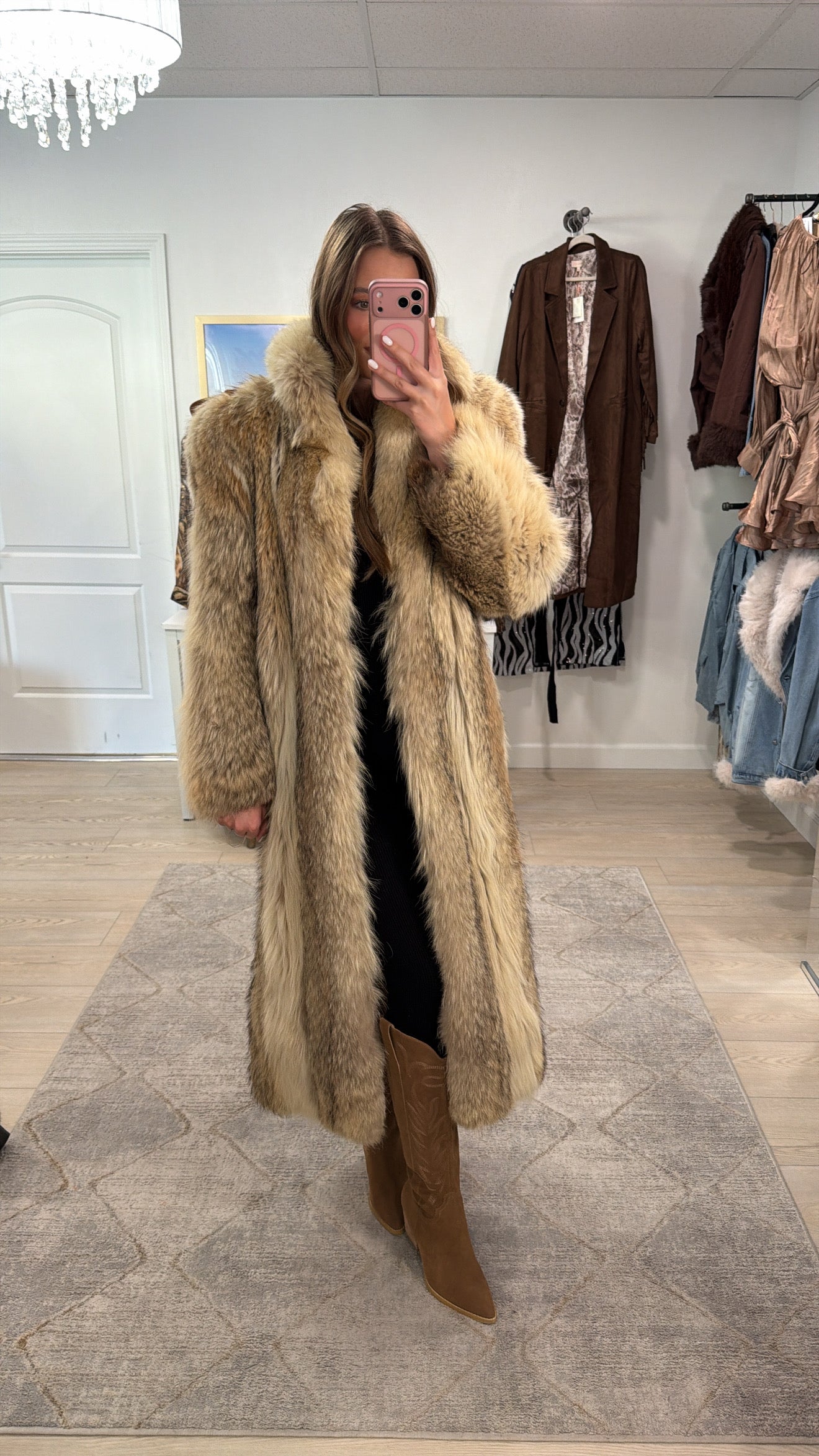 #GB5 Vintage Coyote Fur Coat