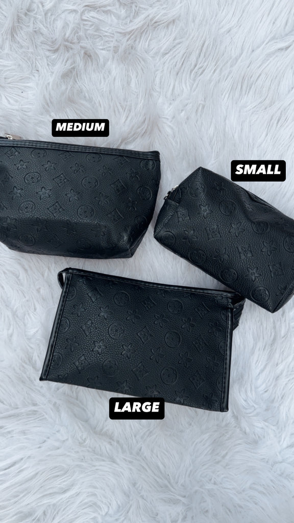 NEW!! Icon Makeup Bag in Black