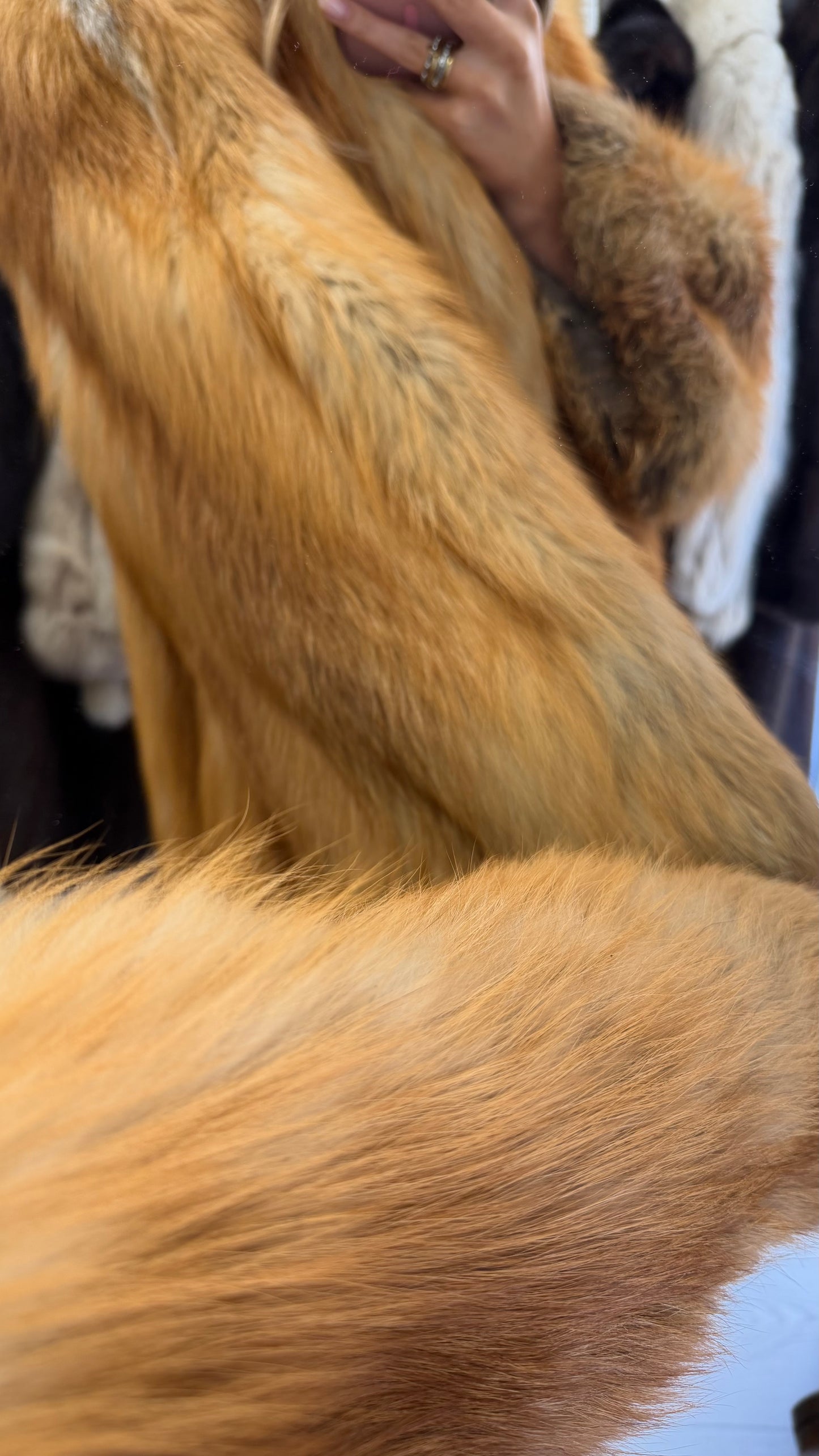 #9 Vintage Red Fox Coat Size S/M