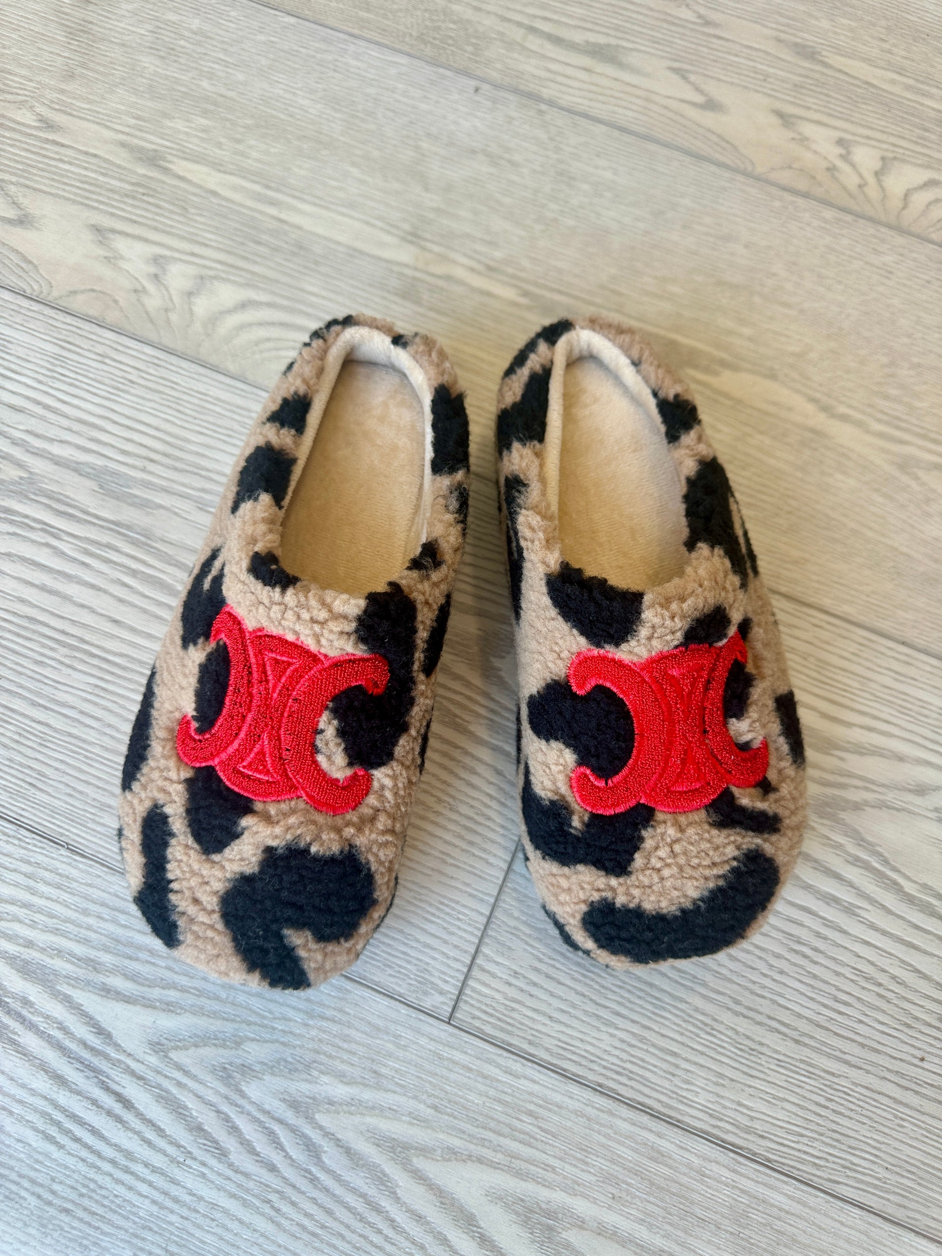 FINAL SALE Sasha Platform Slippers Leopard
