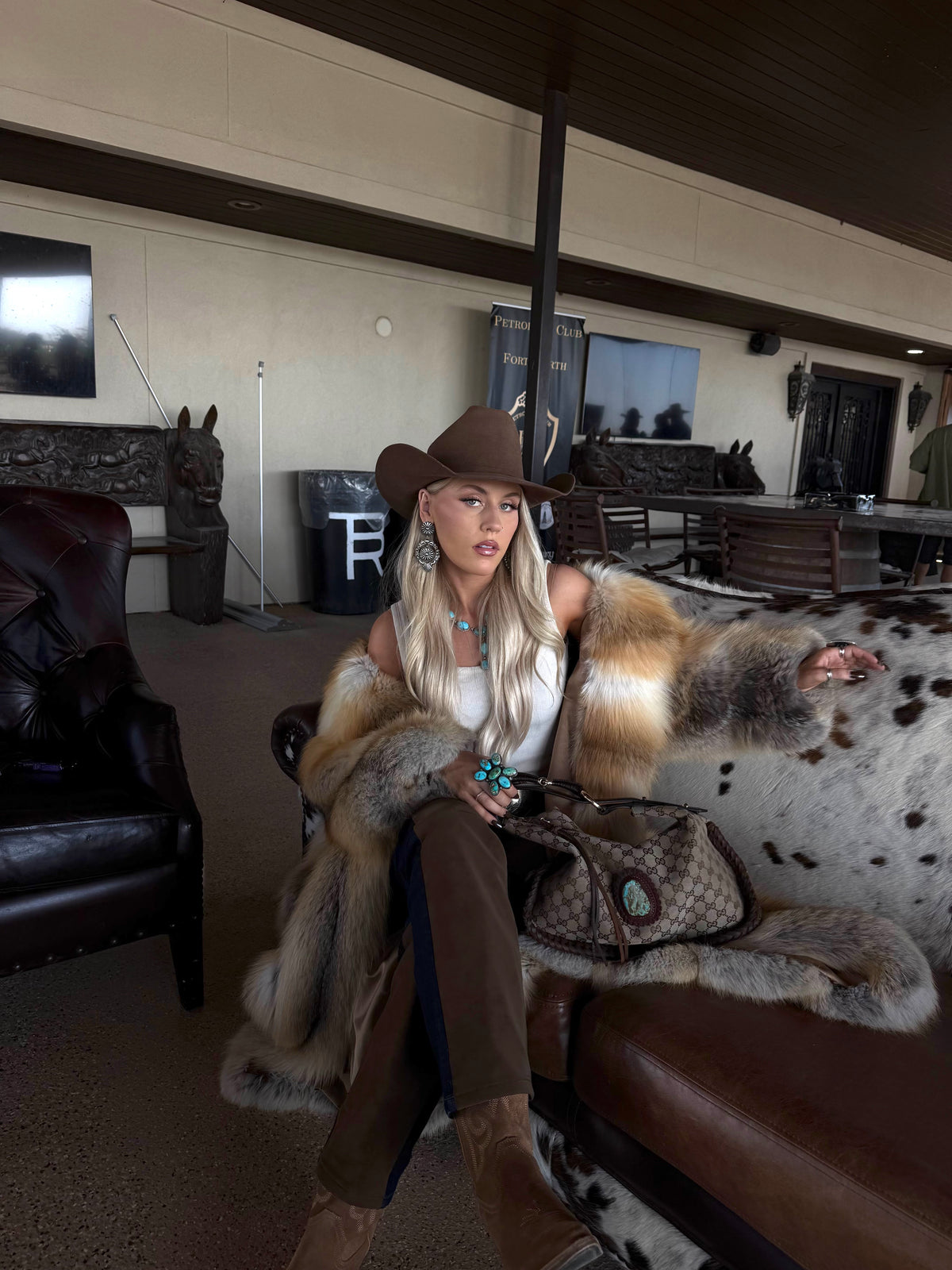 #11 Vintage Golden Island Fox Coat Size S/M