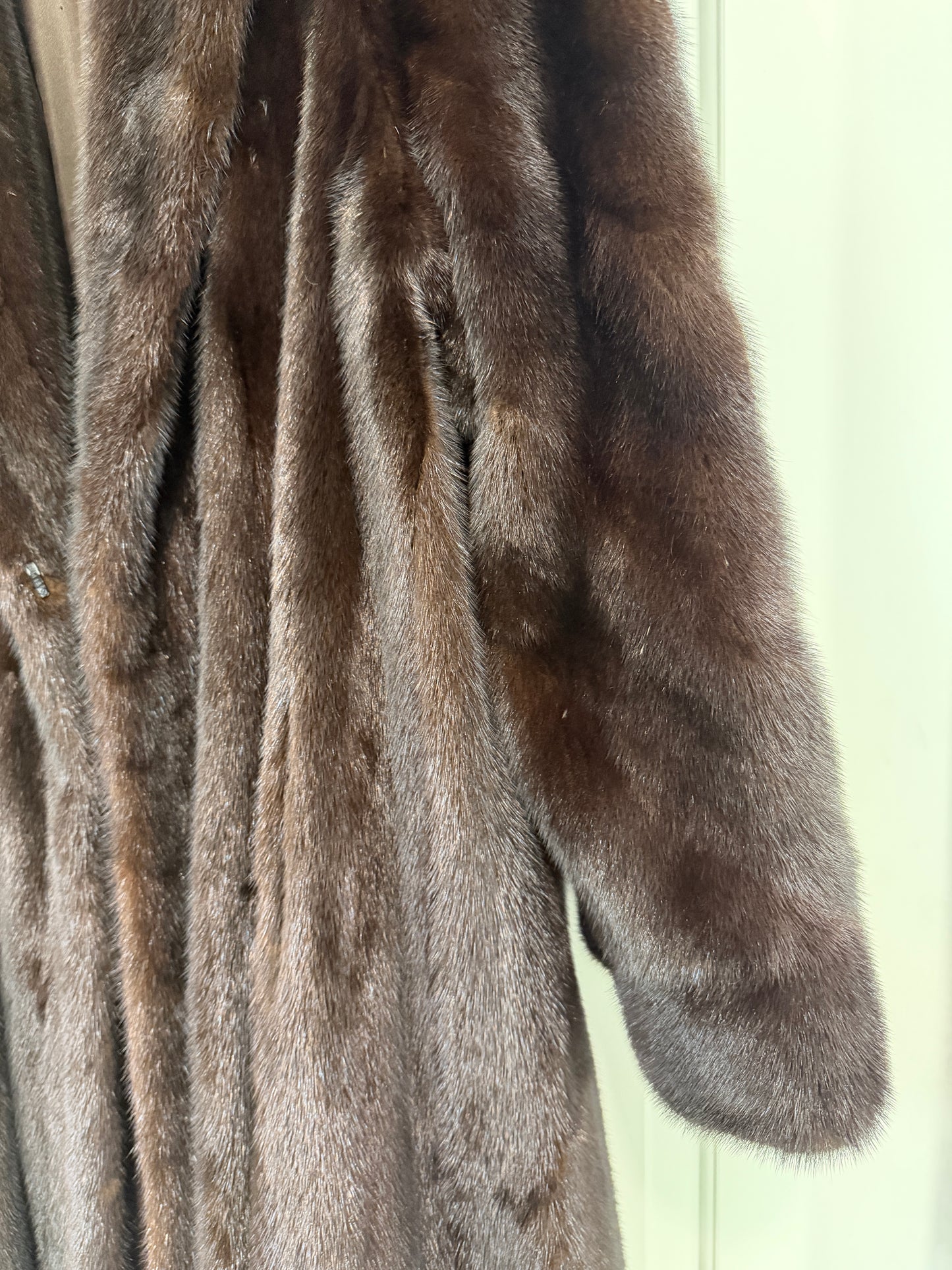 #34 Vintage Mahogany Mink Coat Size M/L