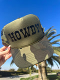 NEW!! "Howdy" Trucker Hat in Camoflage